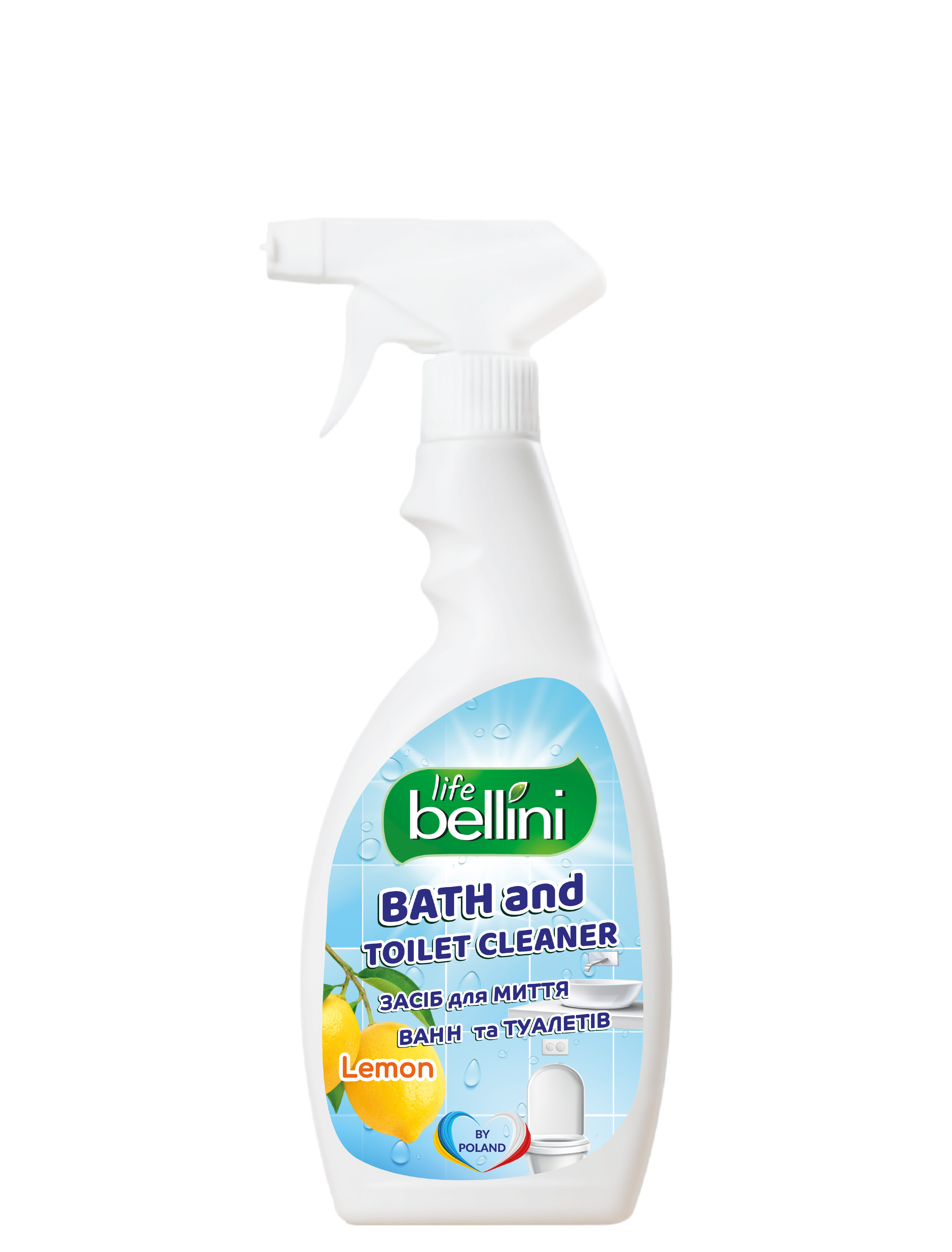 Засіб для миття ванн та туалетів BELLINI LIFE з ароматом лимону, 500 мл